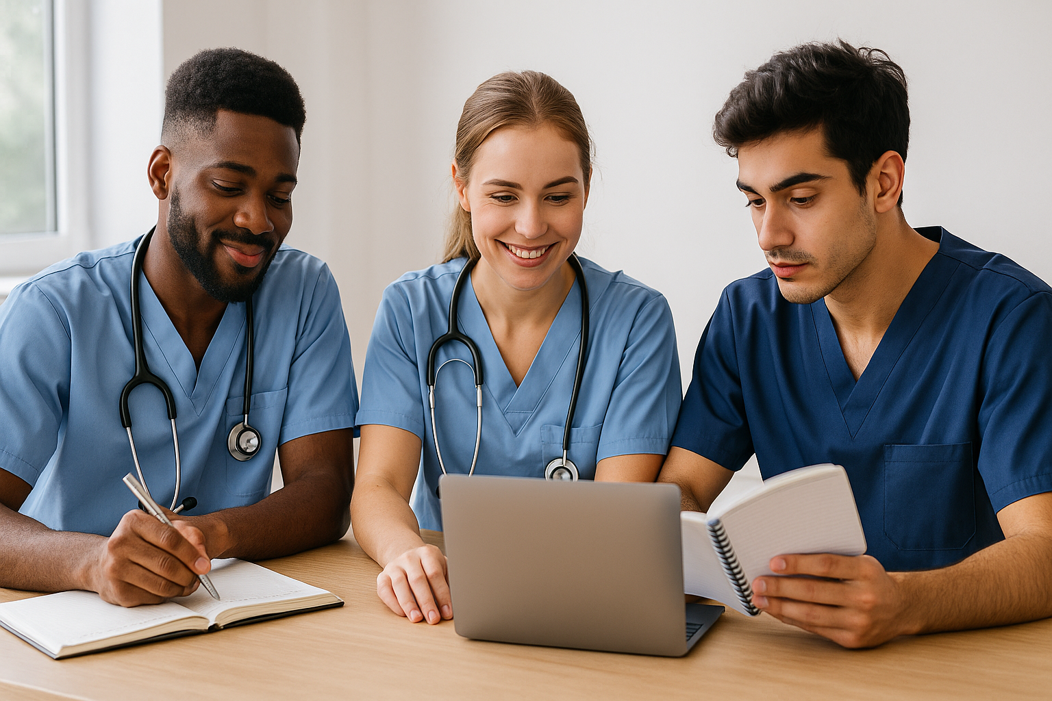 Enfermera cuidando a persona mayor